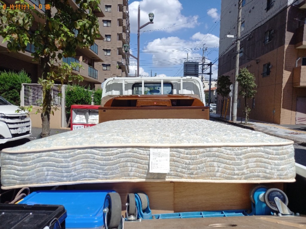 【埼玉県浦和区】ダブルベッド、ベッドマットレスの回収・処分