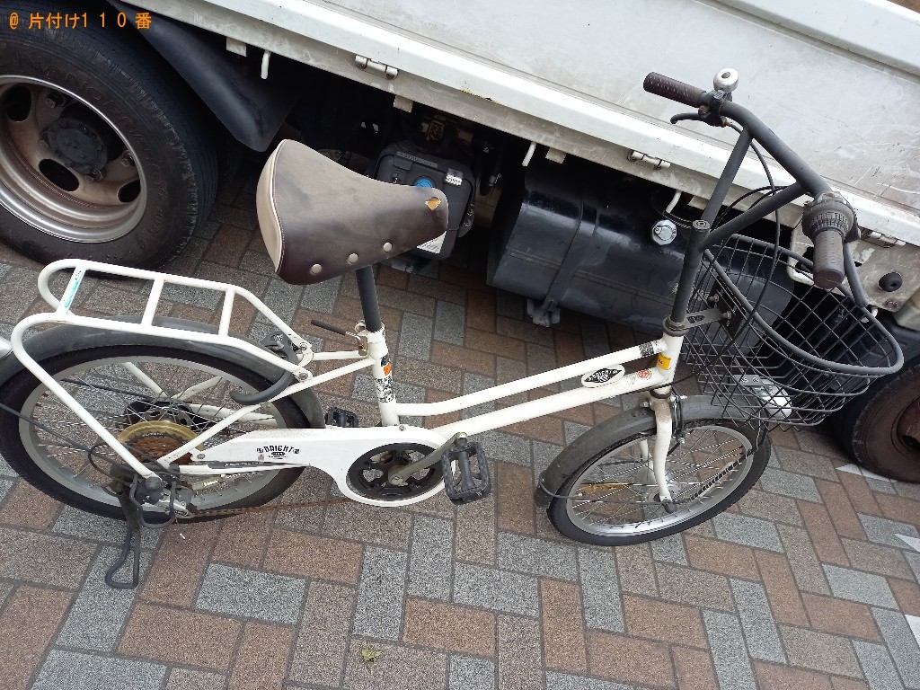 【上尾市】自転車、マットレス付きセミダブルベッドの回収