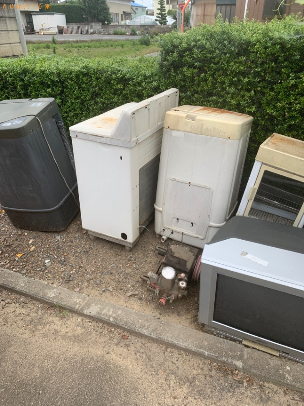 【深谷市】冷蔵庫、洗濯機、農業用かご、農業用のモーター等の回収