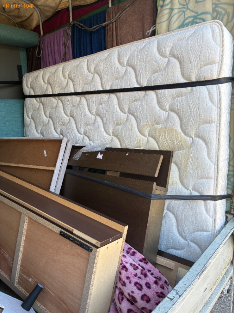 【さいたま市浦和区】マットレス付きダブルベッドの回収・処分ご依頼