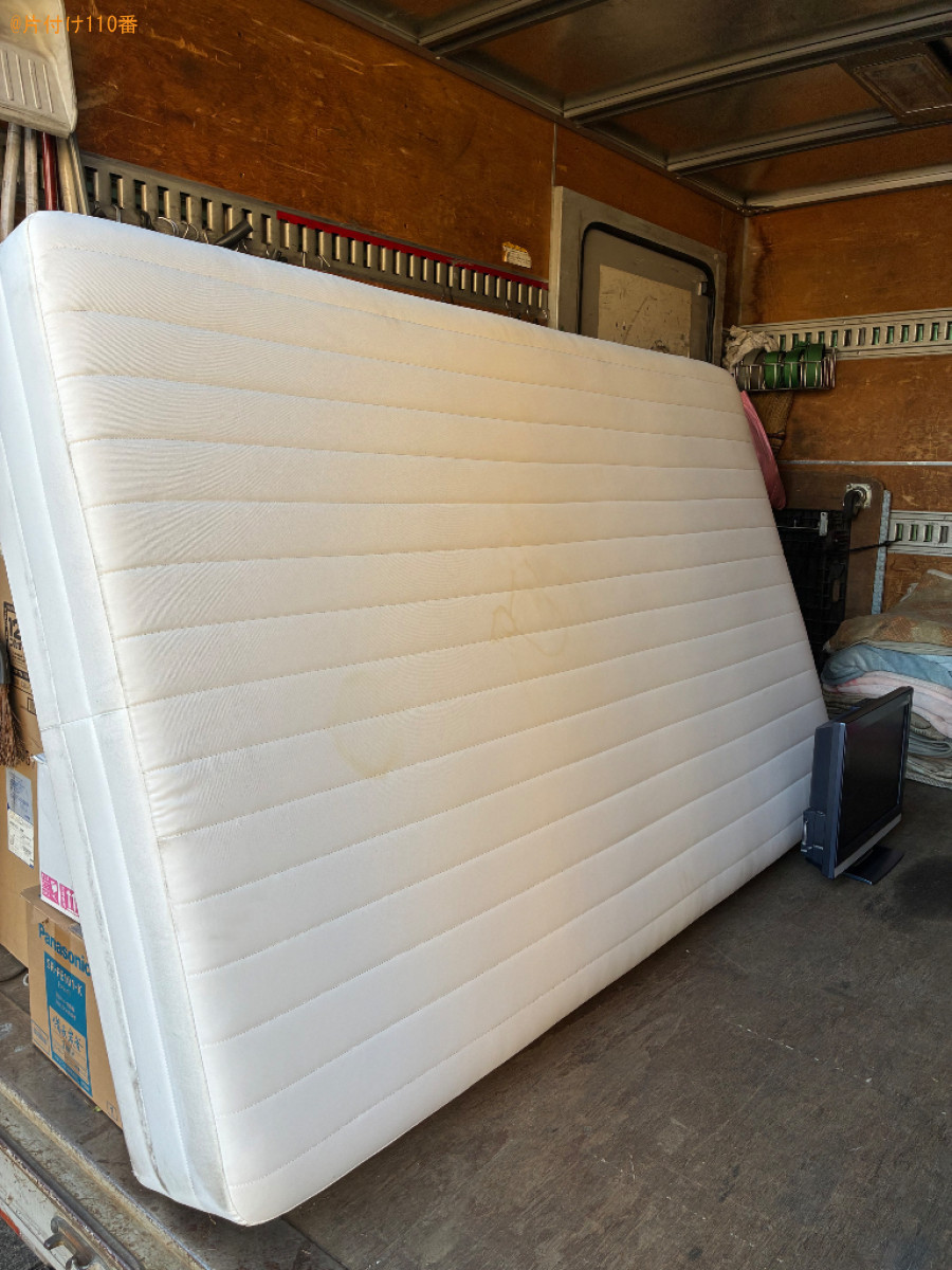 【さいたま市中央区】マットレス付きダブルベッド、自転車等の回収